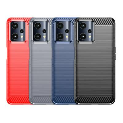 For Oppo K10X Carbon Fiber Drawing Series Scratch Resistant Shock Absorption Soft TPU Back Cover Case