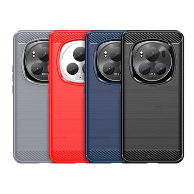 For Honor Magic 6 Pro Carbon Fiber Drawing Series Scratch Resistant Shock Absorption Soft TPU Back Cover Case