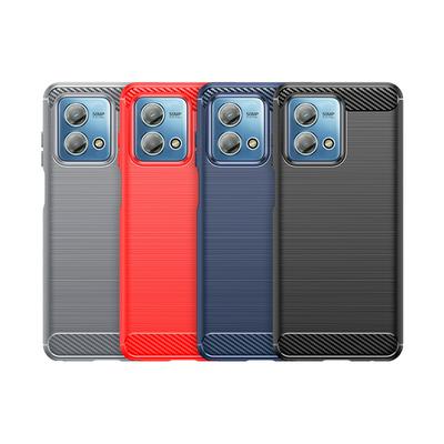 For Motorola Moto G Stylus 4G 2023 Carbon Fiber Drawing Series Scratch Resistant Shock Absorption Soft TPU Back Cover Case