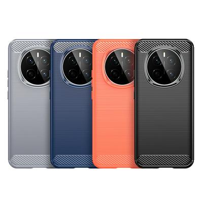 For Honor Magic 7 Carbon Fiber Drawing Series Scratch Resistant Shock Absorption Soft TPU Back Cover Case