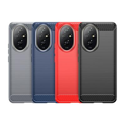 For Honor 200 Carbon Fiber Drawing Series Scratch Resistant Shock Absorption Soft TPU Back Cover Case