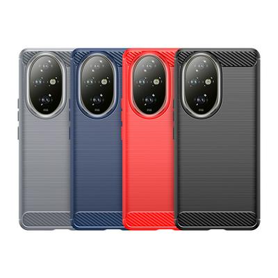 For Honor 200 Pro Carbon Fiber Drawing Series Scratch Resistant Shock Absorption Soft TPU Back Cover Case