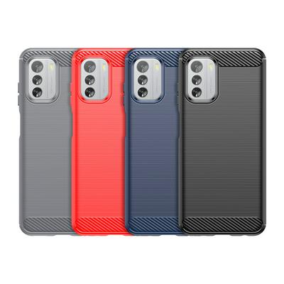 For Nokia G60 5G Carbon Fiber Drawing Series Scratch Resistant Shock Absorption Soft TPU Back Cover Case