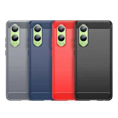 For Oneplus Nord CE 4 Lite Carbon Fiber Drawing Series Scratch Resistant Shock Absorption Soft TPU Back Cover Case