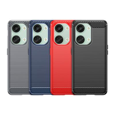 For Oneplus Ace 11R Carbon Fiber Drawing Series Scratch Resistant Shock Absorption Soft TPU Back Cover Case