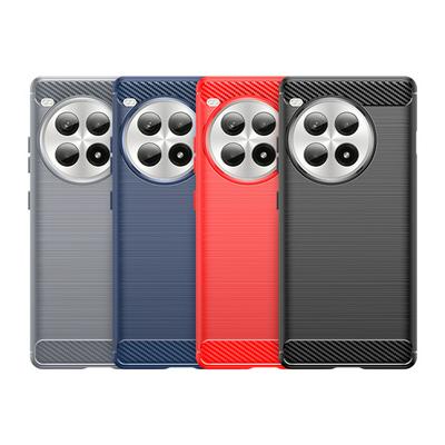 For Oneplus Ace 3 Pro Carbon Fiber Drawing Series Scratch Resistant Shock Absorption Soft TPU Back Cover Case