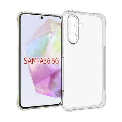 Anti-Fingerprint Non-Slip Waterproof Four Corners Shockproof Transparent Soft TPU Back Cover Protective Case for Samsung Galaxy A36 5G