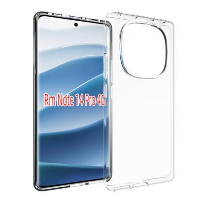 For Xiaomi Redmi Note 14 Pro 4G TPU Transparent Shockproof Scratch Resistant Soft TPU Back Cover Case