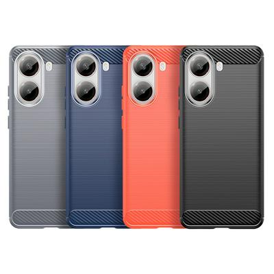 For Xiaomi Redmi Turbo 4 Carbon Fiber Drawing Series Scratch Resistant Shock Absorption Soft TPU Back Cover Case