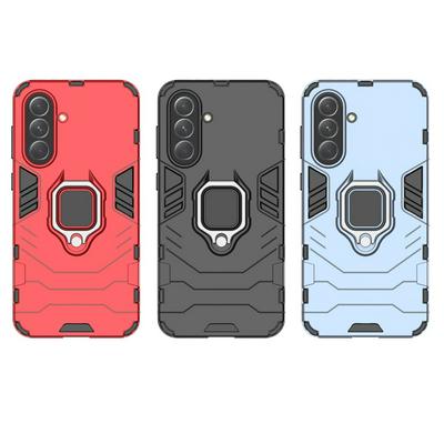 For Samsung Galaxy A56 Black Panther 2 in 1 Detachable Magnetic Attraction Shockproof with Stand Hard PC + Soft TPU Back Cover Case