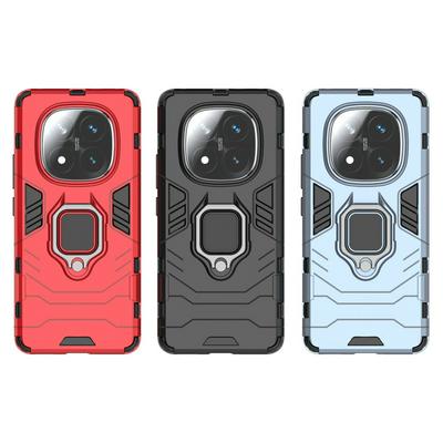 For Xiaomi Redmi Note 14 Pro Plus 5G Black Panther 2 in 1 Detachable Magnetic Attraction Shockproof with Stand Hard PC + Soft TPU Back Cover Case