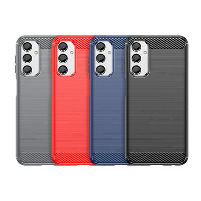 For Samsung Galaxy A56 Carbon Fiber Drawing Series Scratch Resistant Shock Absorption Soft TPU Back Cover Case