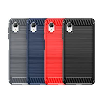 For Samsung Galaxy A23E Carbon Fiber Drawing Series Scratch Resistant Shock Absorption Soft TPU Back Cover Case