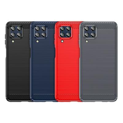 For Samsung Galaxy Jump2 Carbon Fiber Drawing Series Scratch Resistant Shock Absorption Soft TPU Back Cover Case