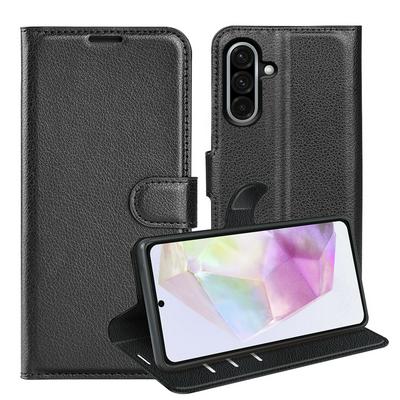 For Samsung Galaxy A56 5G Pattern Single Folded Edge Folio Flip Leather Wallet Phone Case