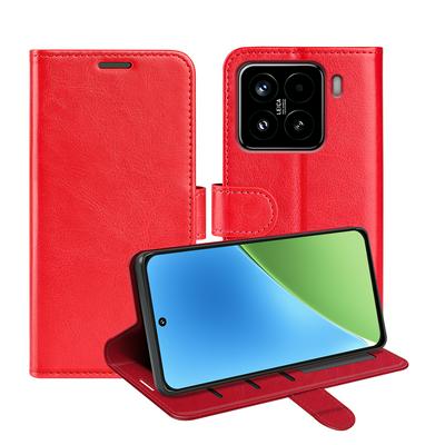 For Xiaomi 15 R64 Pattern Single Folded Edge Folio Flip Leather Wallet Phone Case