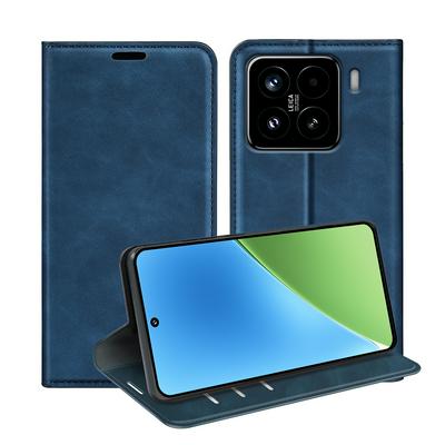 For Xiaomi 15 Skin Feel Magnetic Attraction Flip Leather Wallet Case with Card Slot and Stand