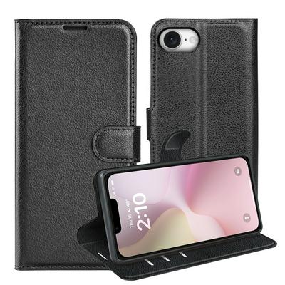 For iPhone 16E Pattern Single Folded Edge Folio Flip Leather Wallet Phone Case