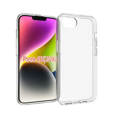 For iPhone 16E TPU Transparent Shockproof Scratch Resistant Soft TPU Back Cover Case