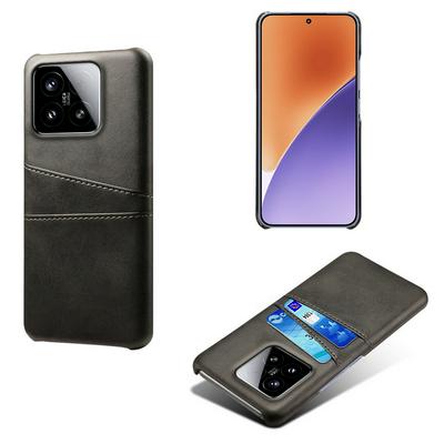 For Xiaomi 15 Extra Thinness Premium Cowhide Leather Vintage Shockproof Hard PC Back Cover Case