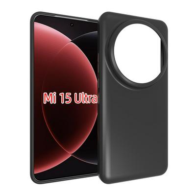 For Xiaomi 15 Ultra Black Matte Shockproof Durable Soft TPU Back Cover Phone Case 