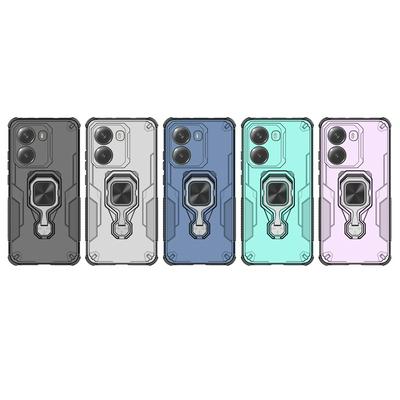 For Xiaomi Redmi Turbo 4 5G Case Rotatable Ring Kickstand PC + TPU Shockproof Phone Cover