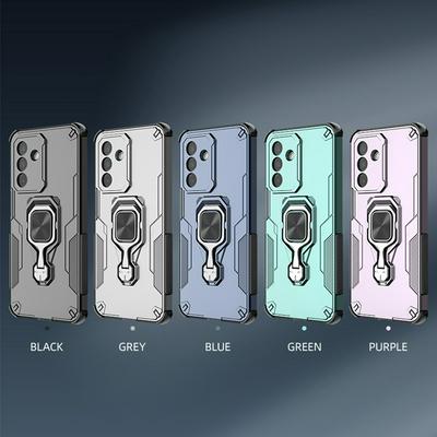 For Samsung Galaxy A26 5G Case Rotatable Ring Kickstand PC + TPU Shockproof Phone Cover