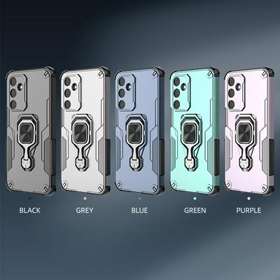For Samsung Galaxy A16 4G Case Rotatable Ring Kickstand PC + TPU Shockproof Phone Cover