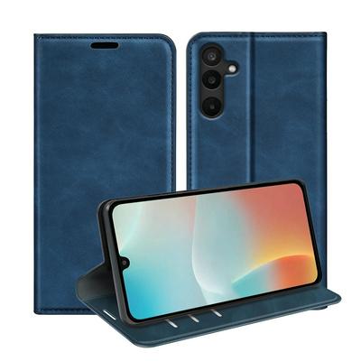 For Samsung Galaxy M16 / F16 Skin Feel Magnetic Attraction Flip Leather Wallet Case with Card Slot and Stand