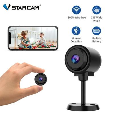Vstarcam CB76-2 Indoor WiFi Build in Rechargeable Battery Human Detection HD Color Night Vision Bluetooth Connectivity