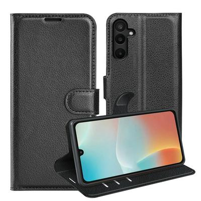 For Samsung Galaxy M16 / F16 Pattern Single Folded Edge Folio Flip Leather Wallet Phone Case