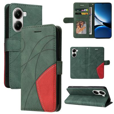 For Xiaomi Redmi Turbo 4 5G/Xiaomi Poco X7 Pro 5G Double-color Stitching Scratch Resistant Wallet Leather Case 