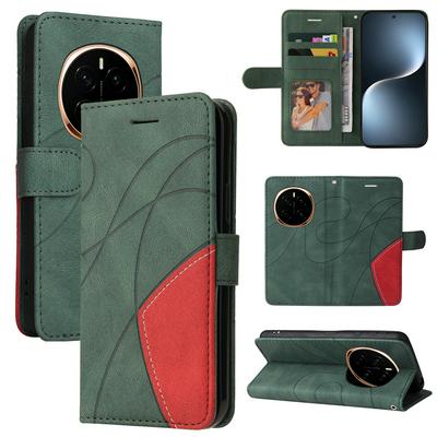 For Honor Magic 7 5G Double-color Stitching Scratch Resistant Wallet Leather Case 