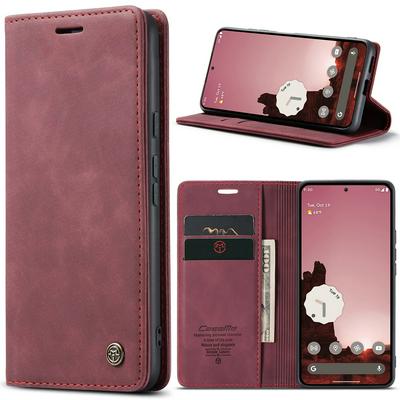 CASEME 013 Series for Google Pixel 9A Wallet PU Leather Case Foldable Stand Magnetic Auto-absorbed Flip Cover