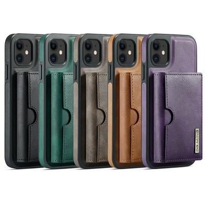 DG.MING M6 Series For iPhone 11 Case Magnetic Wallet PU + PC + TPU Phone Cover