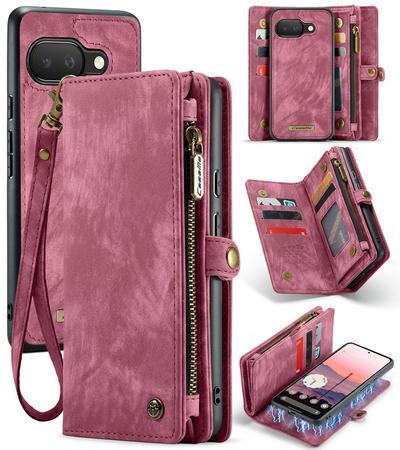 CASEME 008 Series Detachable 2-in-1 Wallet Split Leather Mobile Casing for Google Pixel 9A