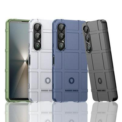 For Sony Xperia 1 VII Rugged Shield Detachable Shockproof Frosted All-Inclusive Flexible TPU Cover Case