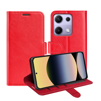 For Xiaomi Redmi Note 14S 4G R64 Pattern Single Folded Edge Folio Flip Leather Wallet Phone Case