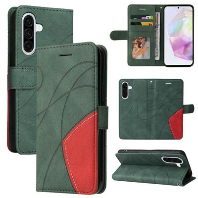 For Samsung Galaxy A36 5G Double-color Stitching Scratch Resistant Wallet Leather Case 