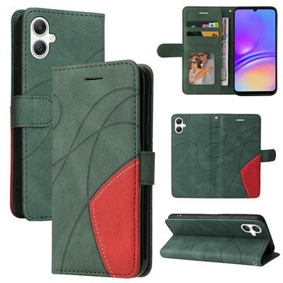 For Samsung Galaxy A06 4G/5G Double-color Stitching Scratch Resistant Wallet Leather Case 