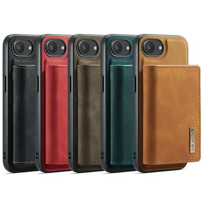 DG.MING M1 Series Drop-proof Kickstand Design Cover with Detachable Magnetic Wallet for iPhone 16E