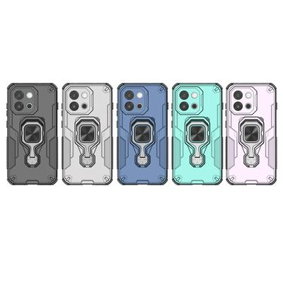 For Oneplus 13T 5G Case Rotatable Ring Kickstand PC + TPU Shockproof Phone Cover