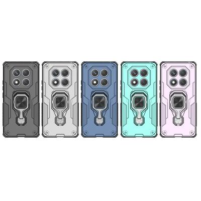 For Xiaomi Redmi Note 14 Pro 4G Case Rotatable Ring Kickstand PC + TPU Shockproof Phone Cover