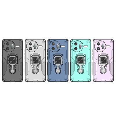 For Xiaomi Redmi K80 Pro 5G Case Rotatable Ring Kickstand PC + TPU Shockproof Phone Cover