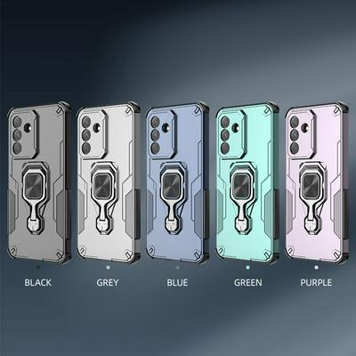 For Samsung Galaxy A56 5G Case Rotatable Ring Kickstand PC + TPU Shockproof Phone Cover