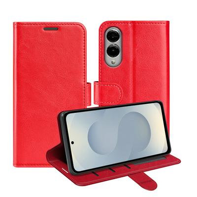 For Samsung Galaxy S25 Edge R64 Pattern Single Folded Edge Folio Flip Leather Wallet Phone Case