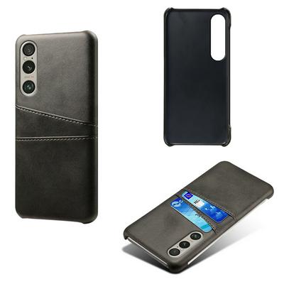 For Sony Xperia 1 VI Extra Thinness Premium Cowhide Leather Vintage Shockproof Hard PC Back Cover Case
