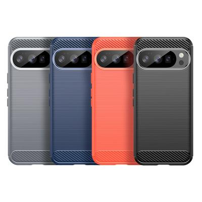 For Google Pixel 10 Pro Carbon Fiber Drawing Series Scratch Resistant Shock Absorption Soft TPU Back Cover Case