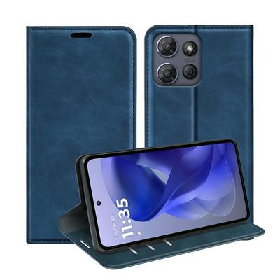For Motorola Moto G Power 2025/Moto G Play 2025  Skin Feel Magnetic Attraction Flip Leather Wallet Case with Card Slot and Stand