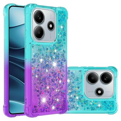 For Xiaomi Redmi Note 14 YB Quicksand Series Liquid Case Gradient Quicksand Soft TPU Protective Shockproof Luxury Cover